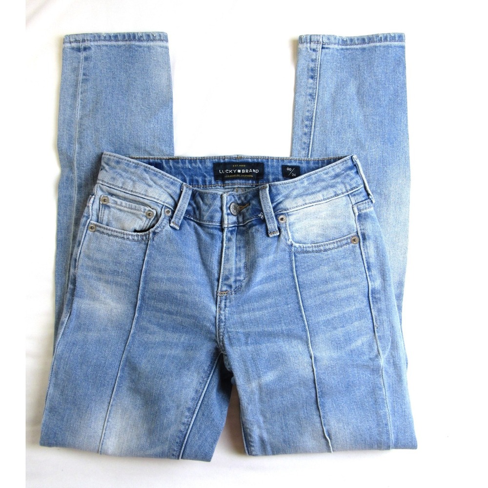 Lucky Brand Jeans Lolita Skinny ORTA Light Bleach Wash Women's Size 00/24 - Picture 2 of 9
